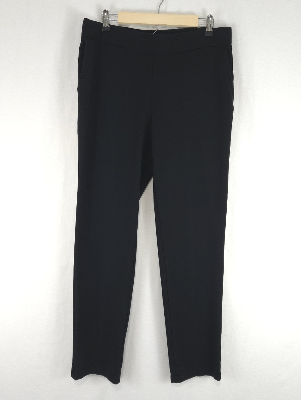 J. Jill PureJill Women's Black Affinity French Terry Slim Leg Pant Size M Tall